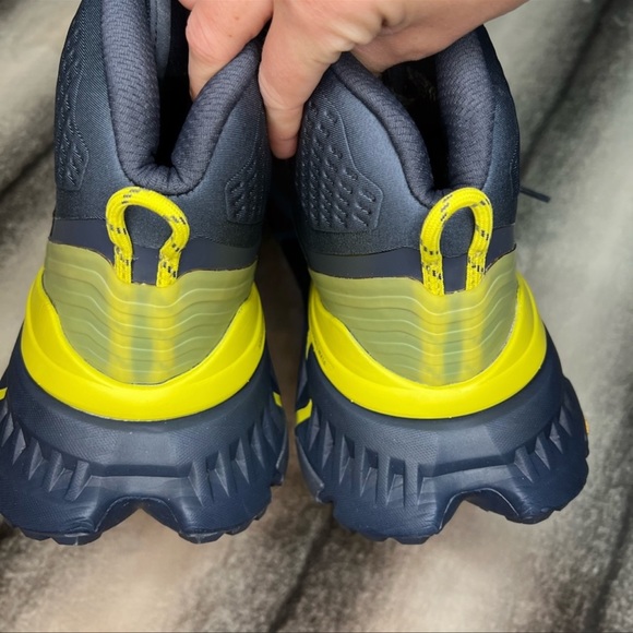 Hoka One One Tennine Ombre Blue Green Athletic Trail Hiking Running Sneakers - Picture 6 of 8